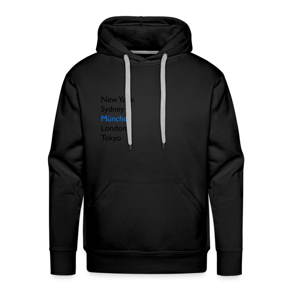 Hoodie München "Metropolen" Dark Edition - Schwarz
