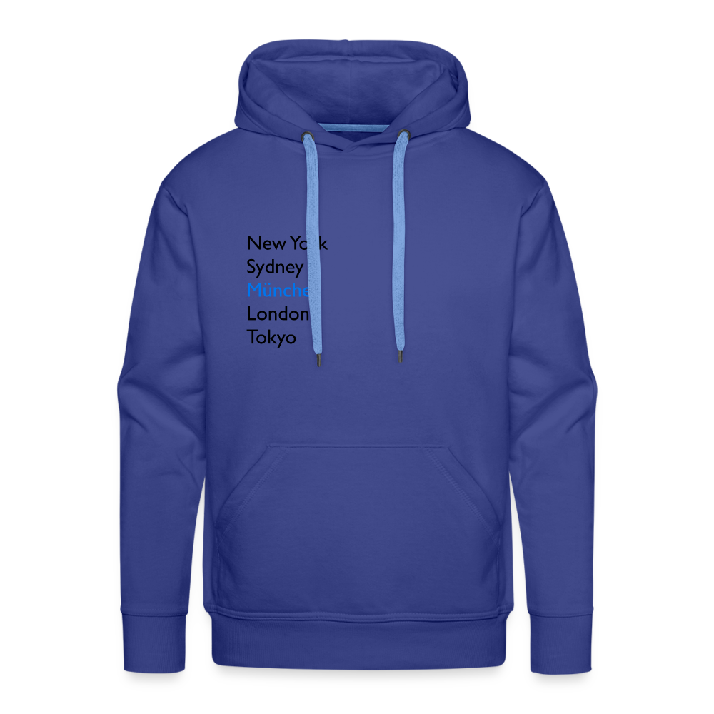 Hoodie München "Metropolen" Dark Edition - Königsblau