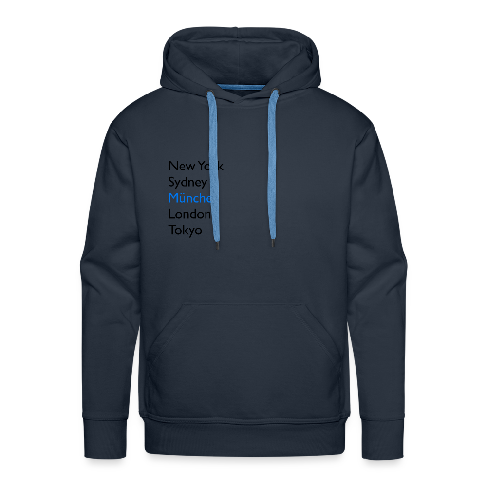 Hoodie München "Metropolen" Dark Edition - Navy