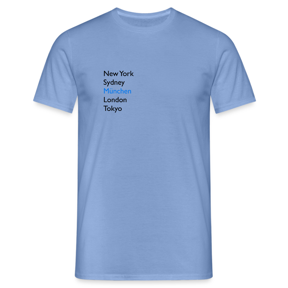 T-Shirt München "Metropolen" - carolina blue