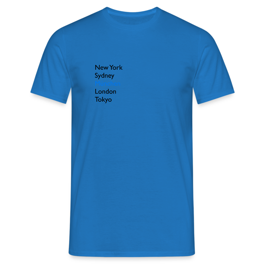 T-Shirt München "Metropolen" - Royalblau