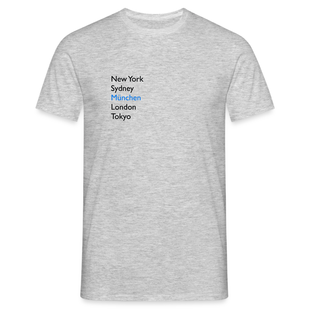 T-Shirt München "Metropolen" - Grau meliert