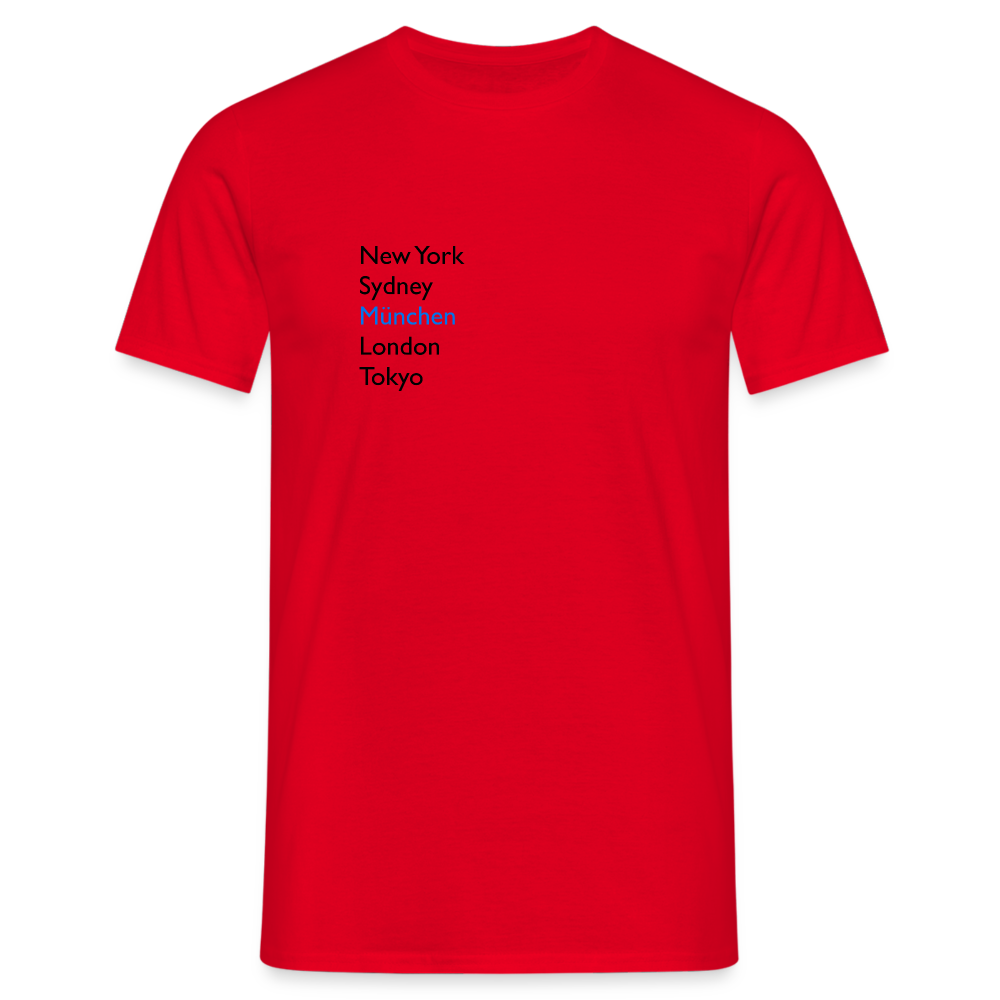 T-Shirt München "Metropolen" - Rot