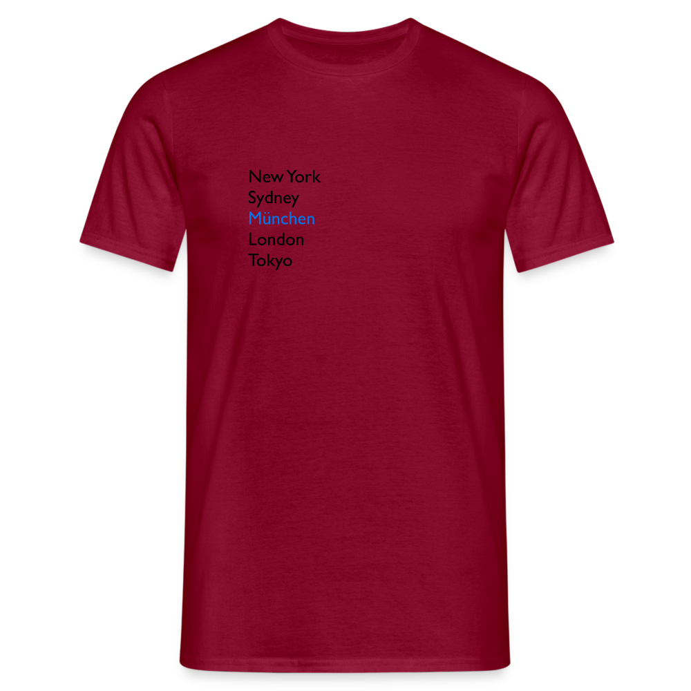 T-Shirt München "Metropolen" - Ziegelrot