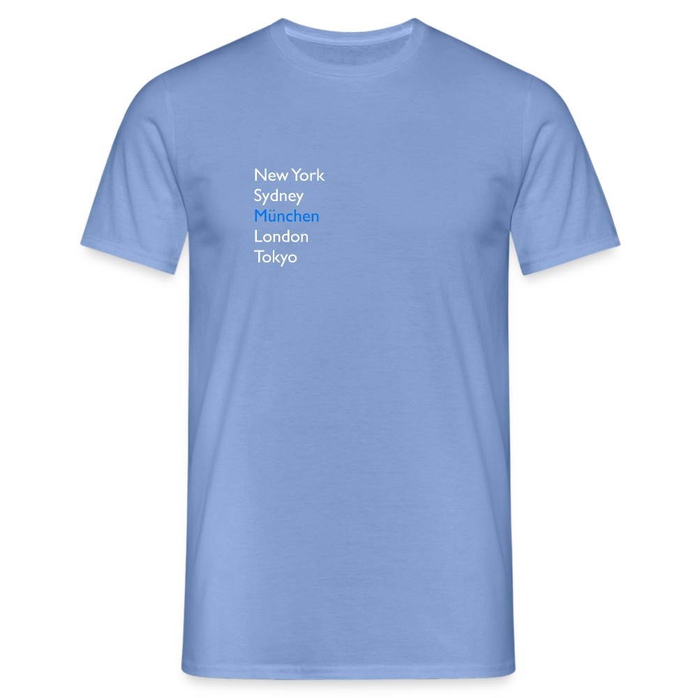 T-Shirt München "Metropolen" Bright Edition - carolina blue
