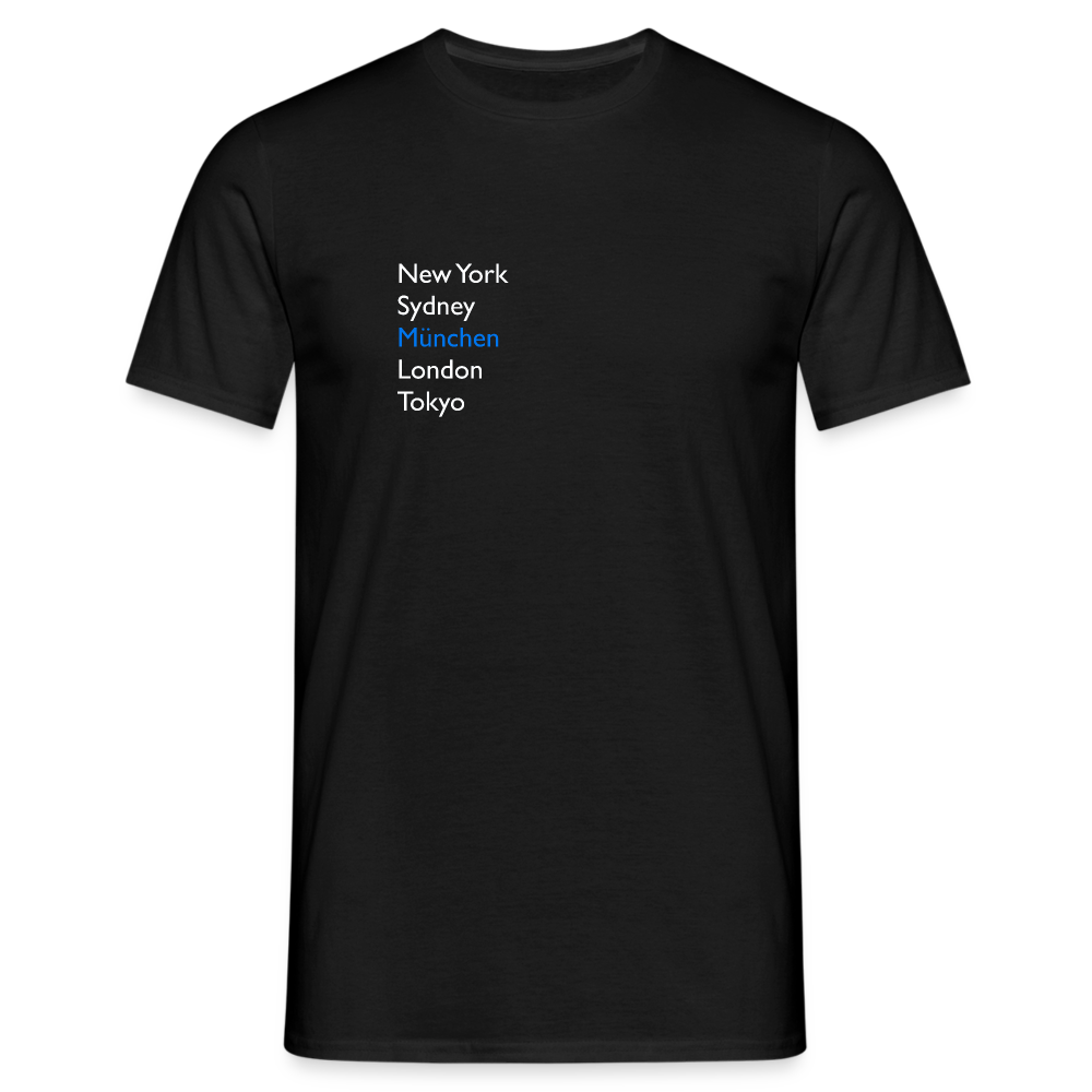 T-Shirt München "Metropolen" Bright Edition - Schwarz
