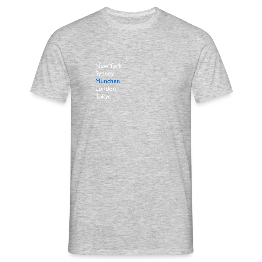 T-Shirt München "Metropolen" Bright Edition - Grau meliert