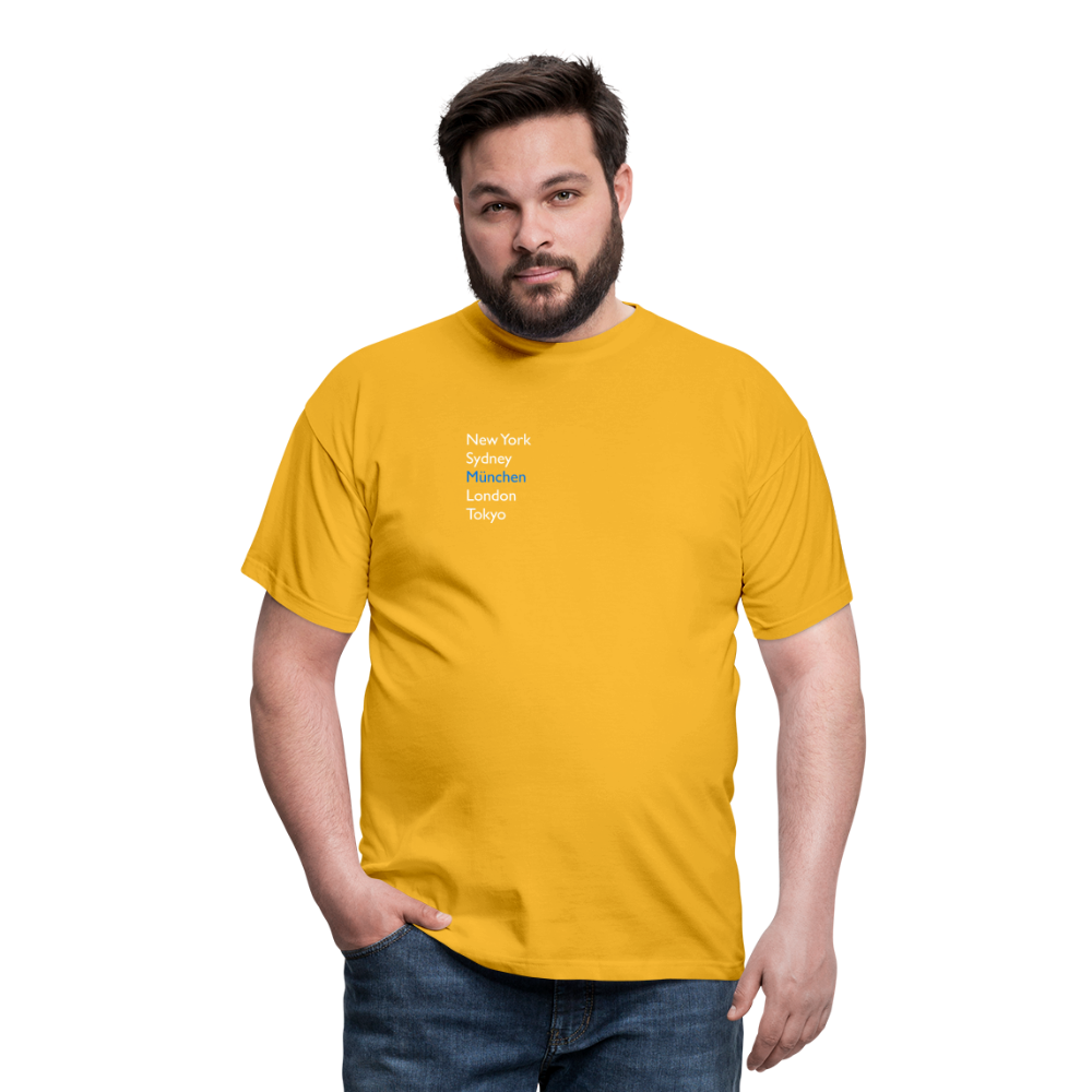 T-Shirt München "Metropolen" Bright Edition - Gelb
