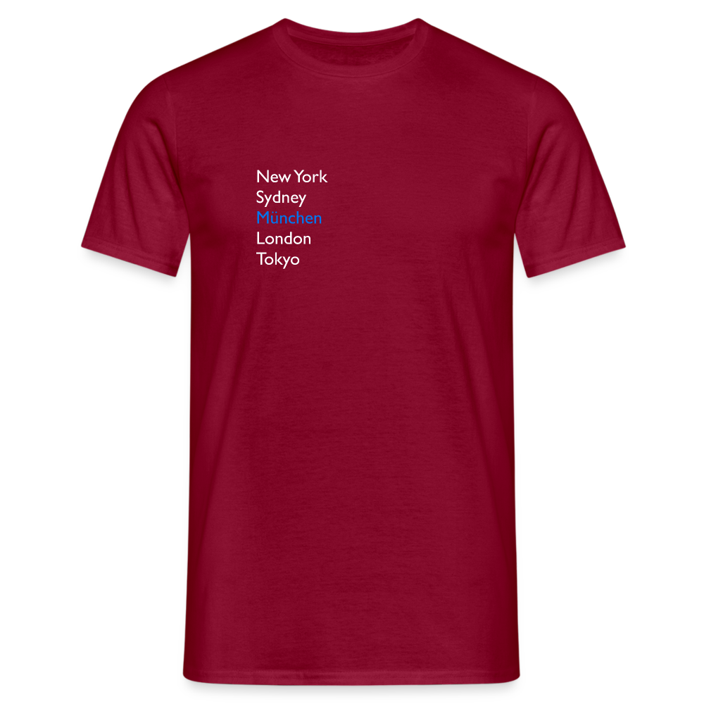 T-Shirt München "Metropolen" Bright Edition - Ziegelrot