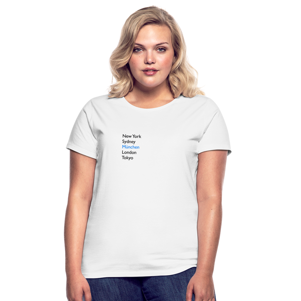 T-Shirt Ladies München "Metropolen" - Weiß