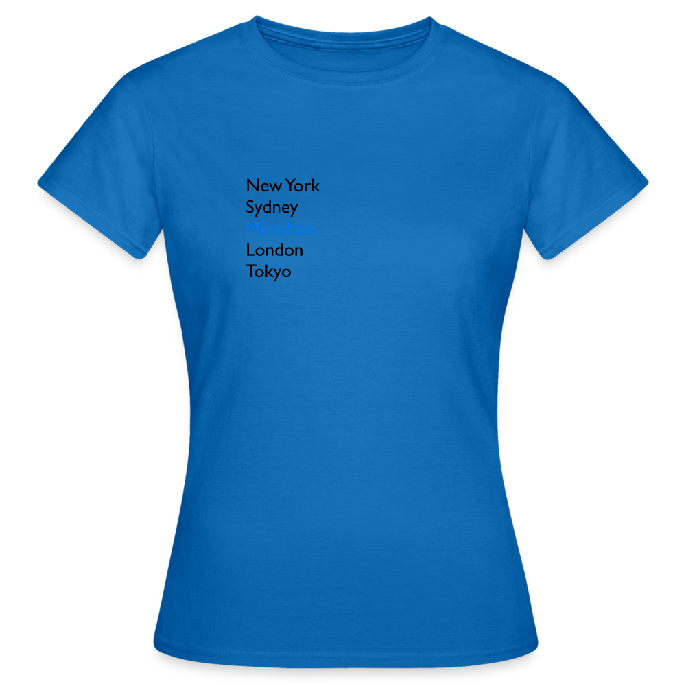 T-Shirt Ladies München "Metropolen" - Royalblau