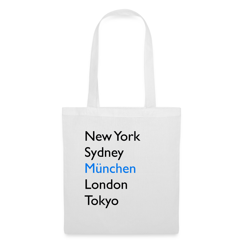 Tote Bag München "Metropolen" - Weiß