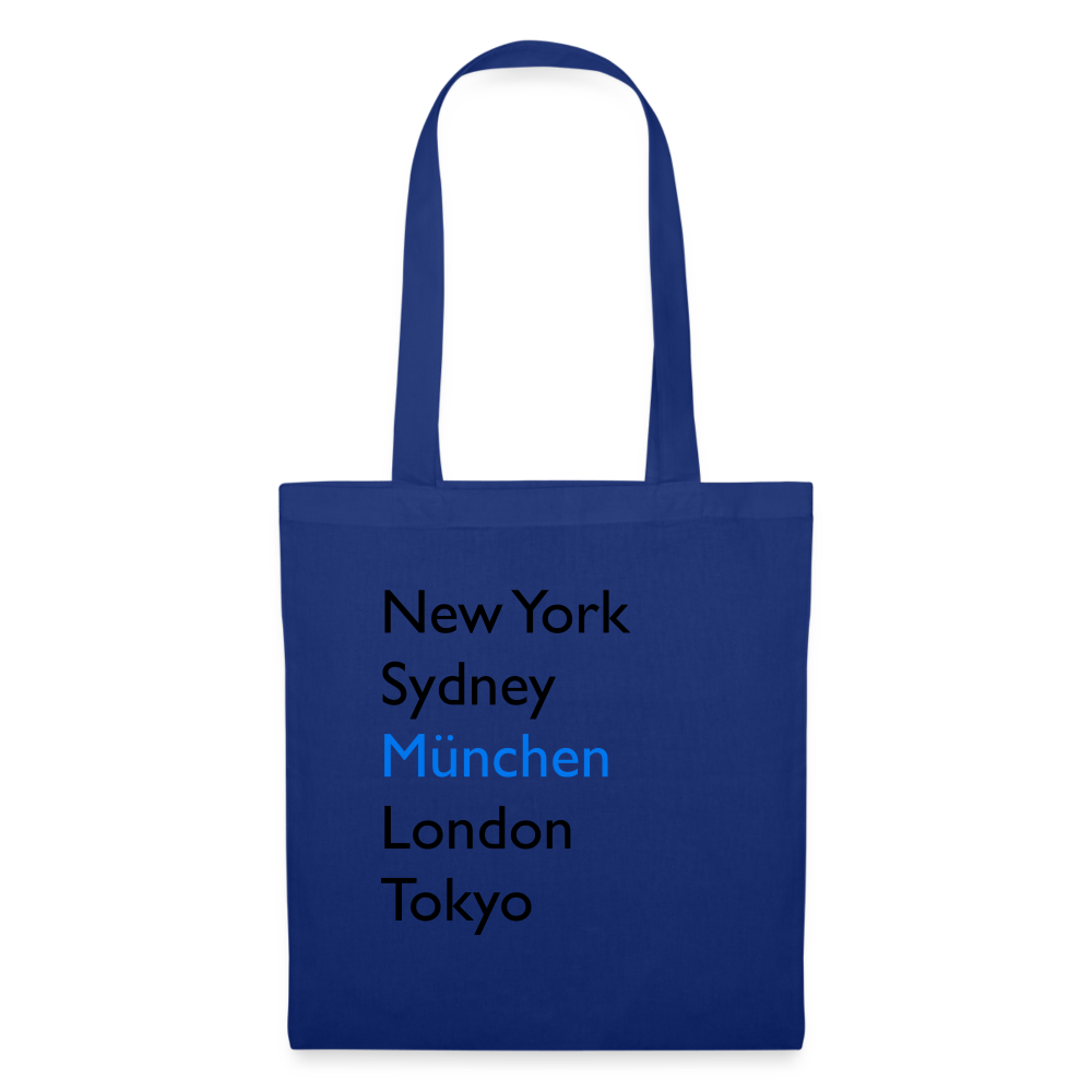 Tote Bag München "Metropolen" - Royalblau