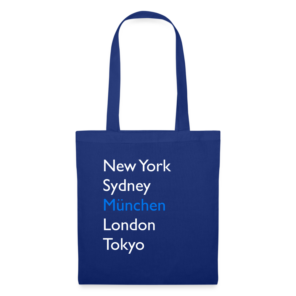 Tote Bag München "Metropolen" - Royalblau