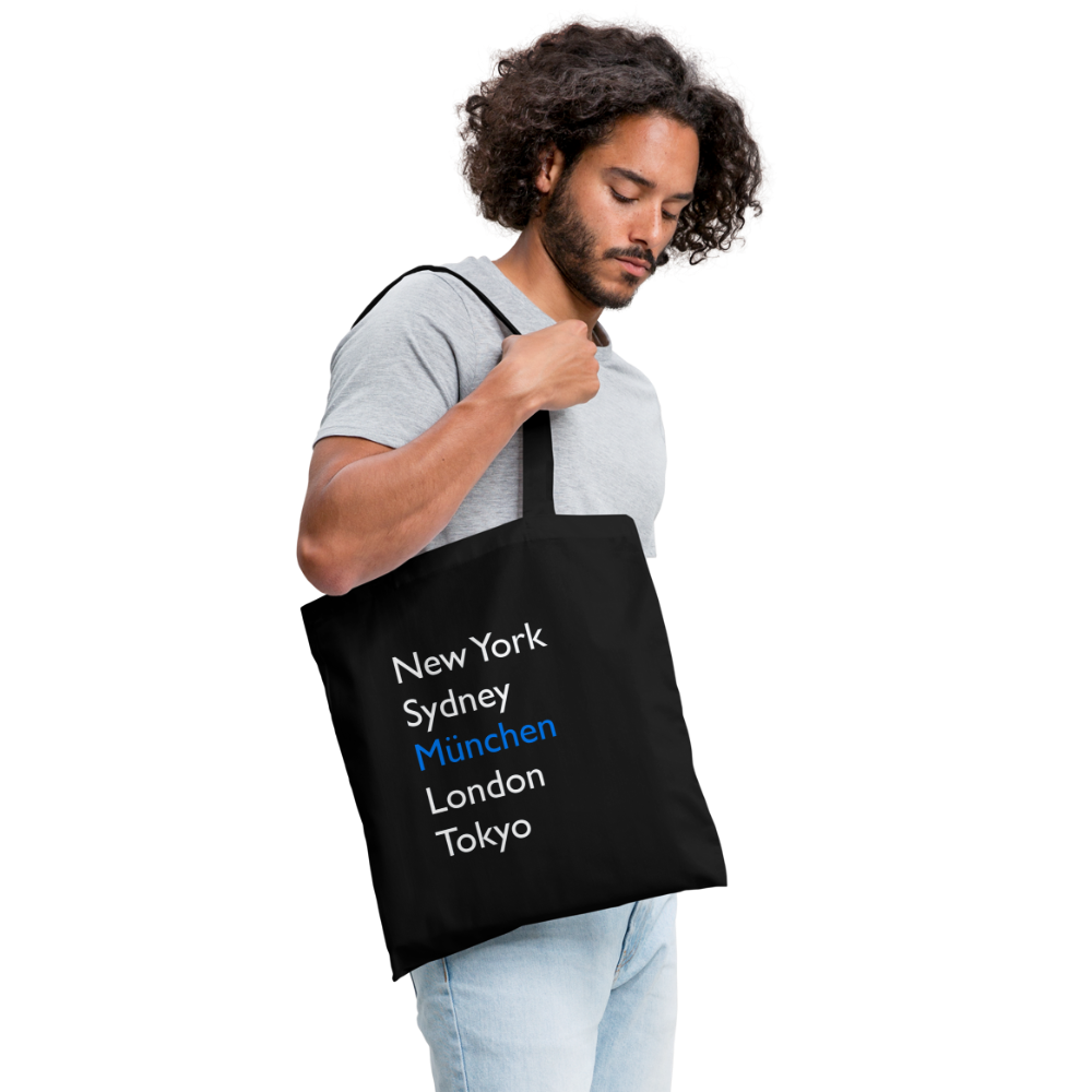 Tote Bag München "Metropolen" - Schwarz