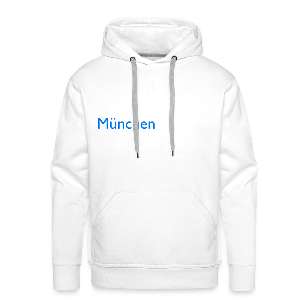 Hoodie München "Metropolen Big" Bright Edition - Weiß