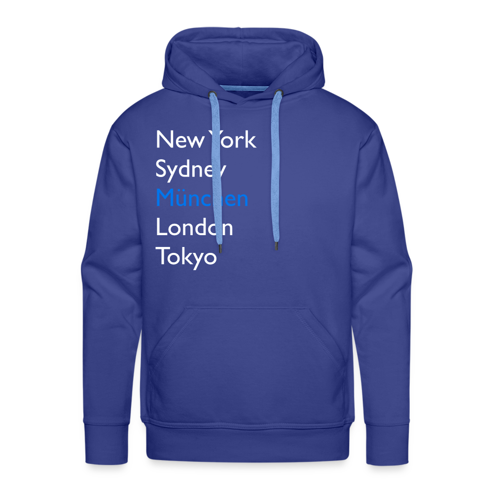 Hoodie München "Metropolen Big" Bright Edition - Königsblau