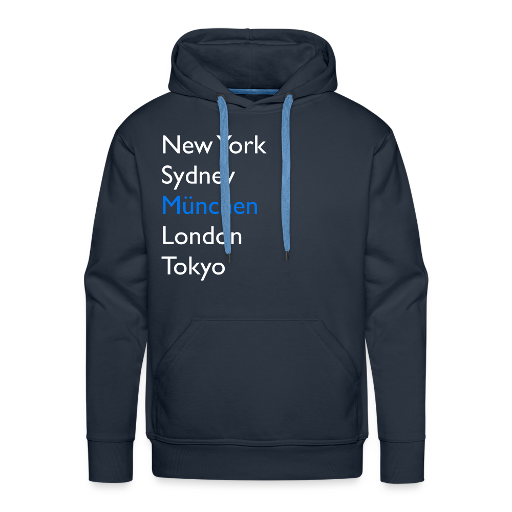 Hoodie München "Metropolen Big" Bright Edition - Navy