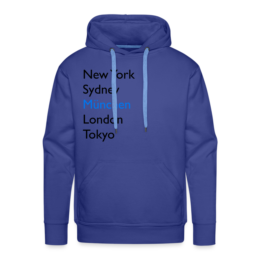 Hoodie München "Metropolen Big" Dark Edition - Königsblau