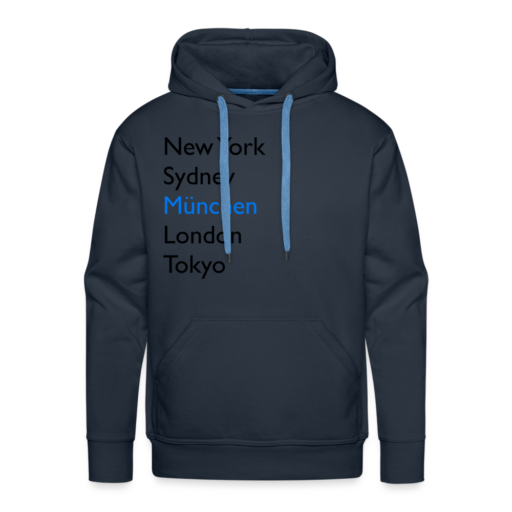 Hoodie München "Metropolen Big" Dark Edition - Navy