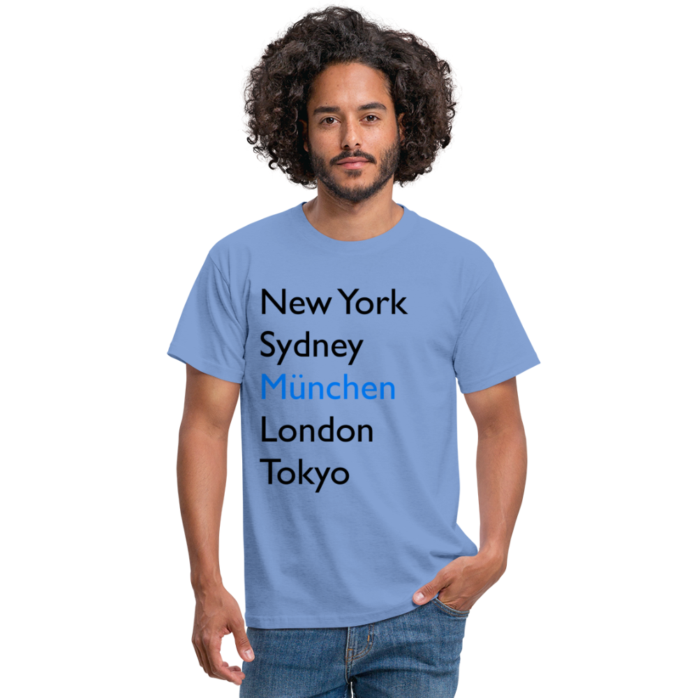 T-Shirt München "Metropolen Big" - carolina blue