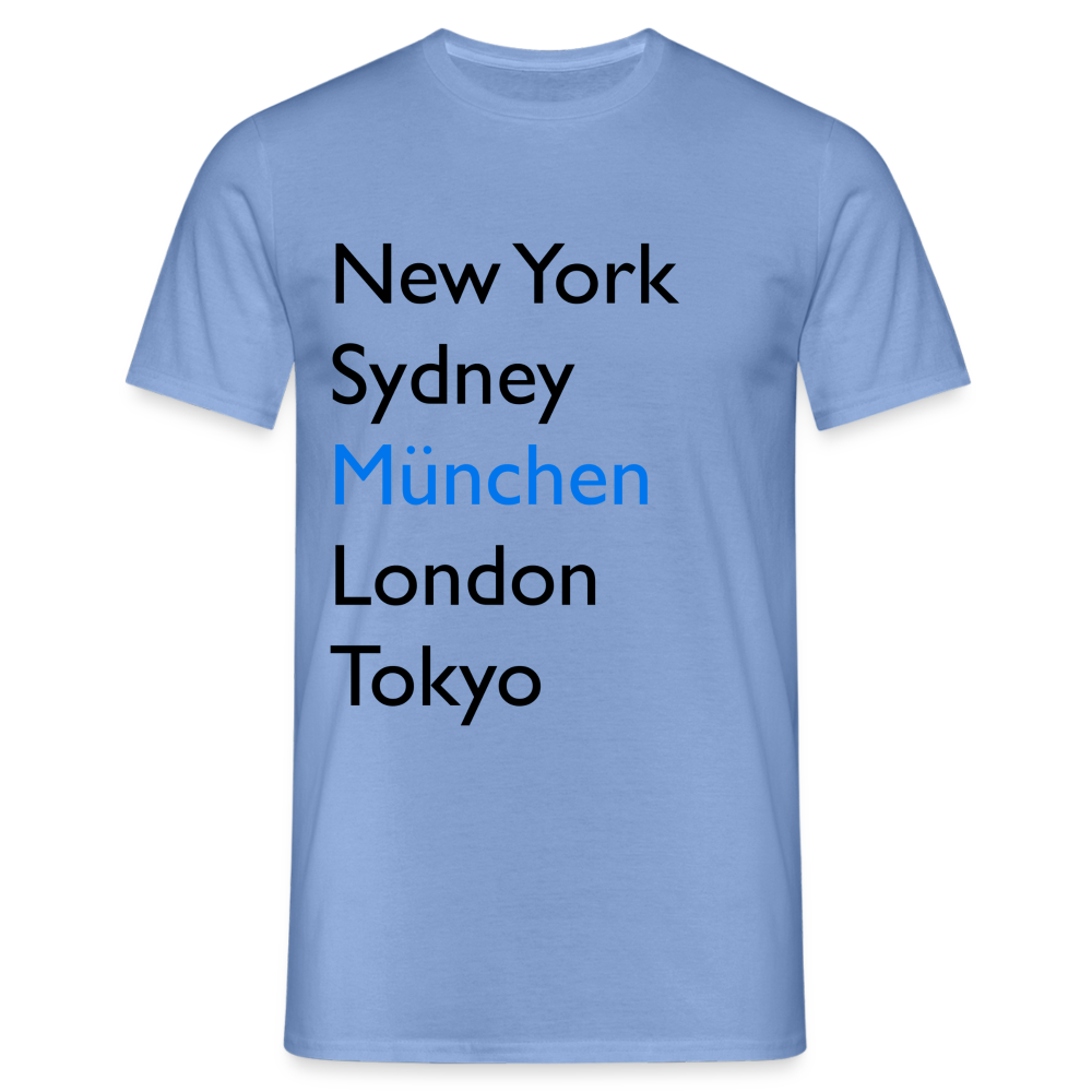 T-Shirt München "Metropolen Big" - carolina blue
