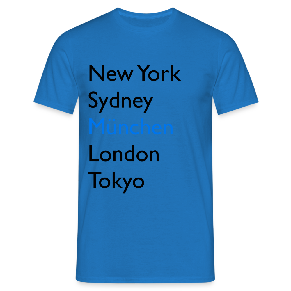 T-Shirt München "Metropolen Big" - Royalblau