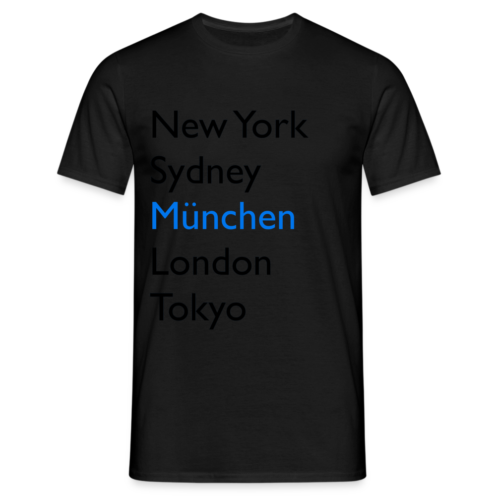 T-Shirt München "Metropolen Big" - Schwarz