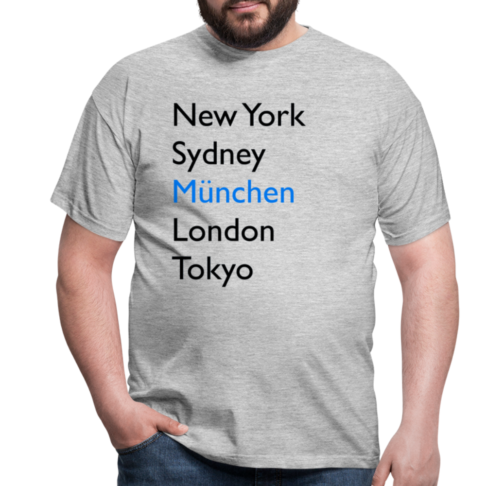T-Shirt München "Metropolen Big" - Grau meliert