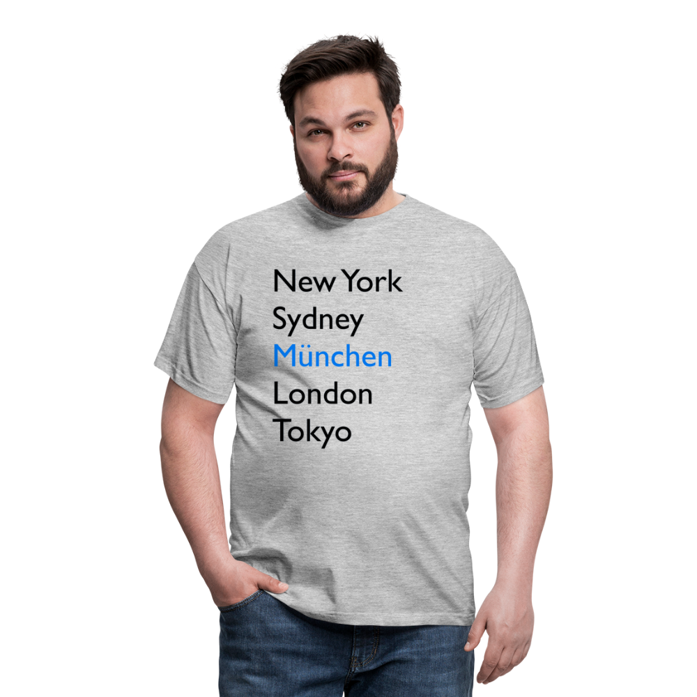 T-Shirt München "Metropolen Big" - Grau meliert