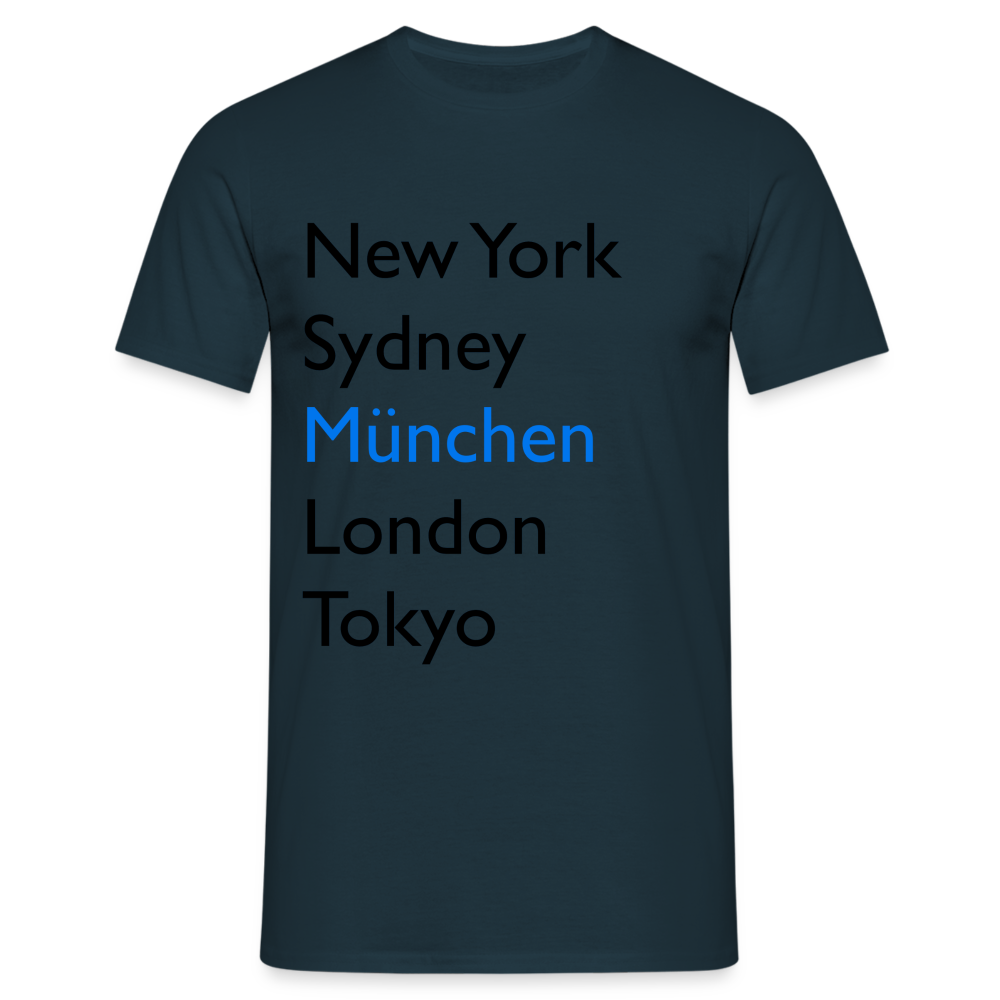 T-Shirt München "Metropolen Big" - Navy