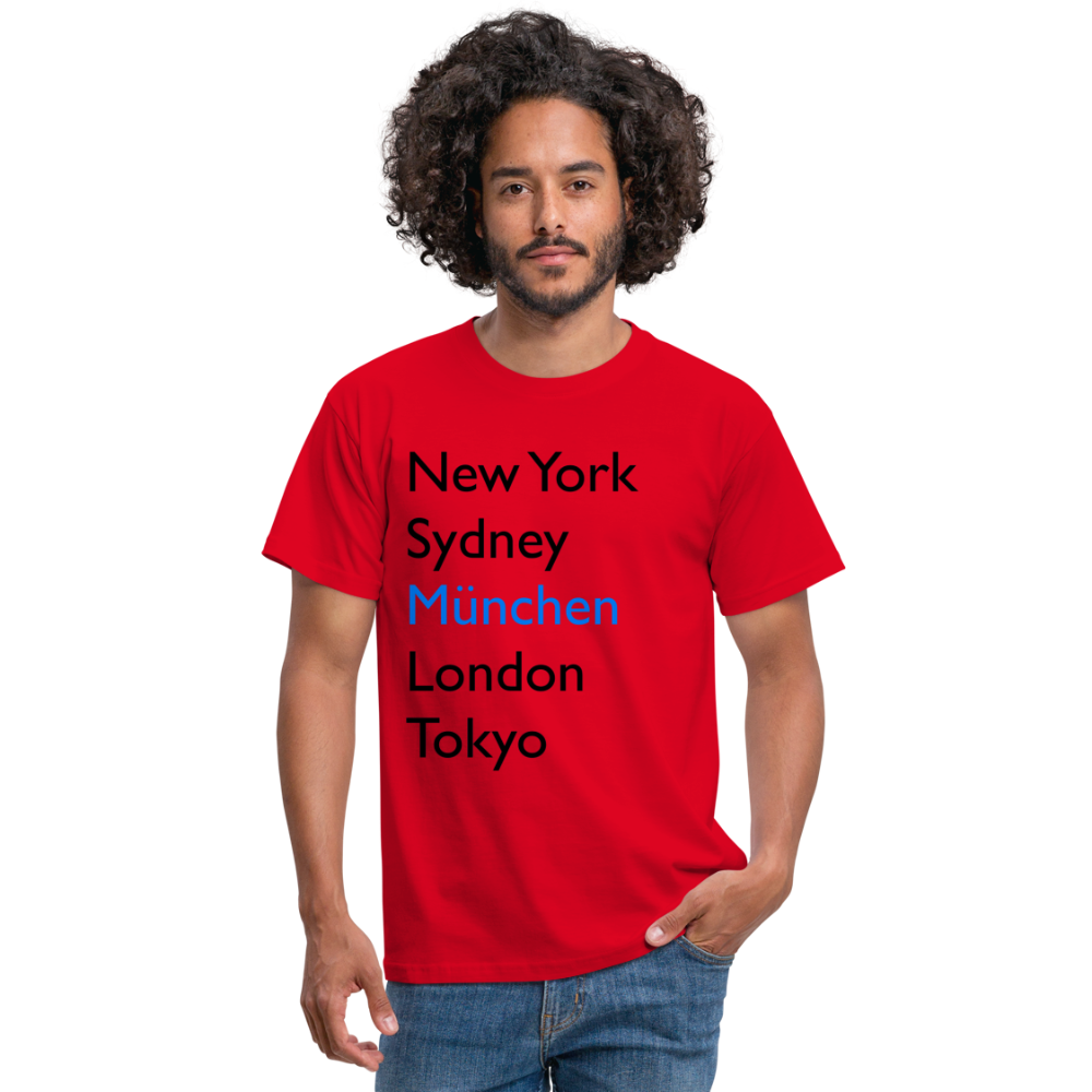 T-Shirt München "Metropolen Big" - Rot
