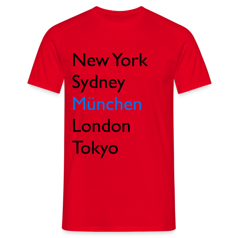 T-Shirt München "Metropolen Big" - Rot
