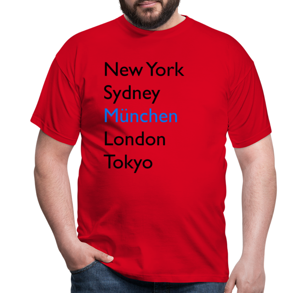 T-Shirt München "Metropolen Big" - Rot