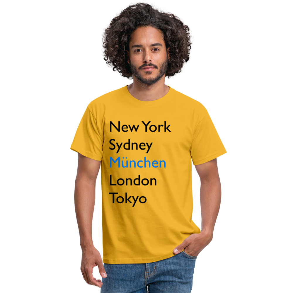 T-Shirt München "Metropolen Big" - Gelb