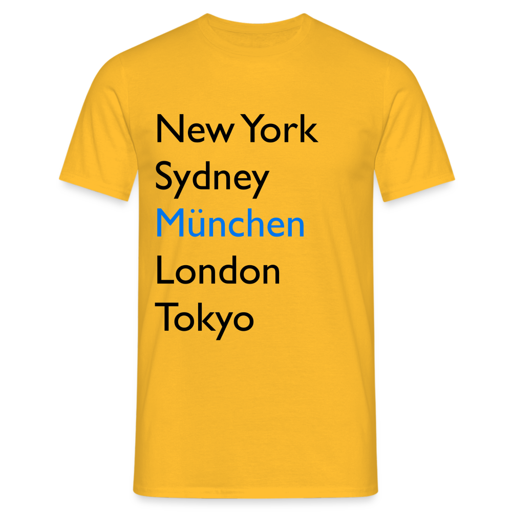 T-Shirt München "Metropolen Big" - Gelb