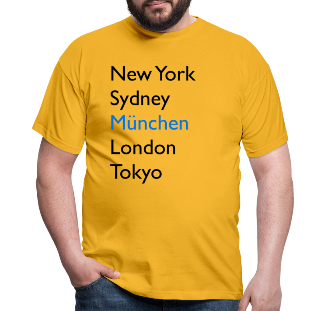 T-Shirt München "Metropolen Big" - Gelb