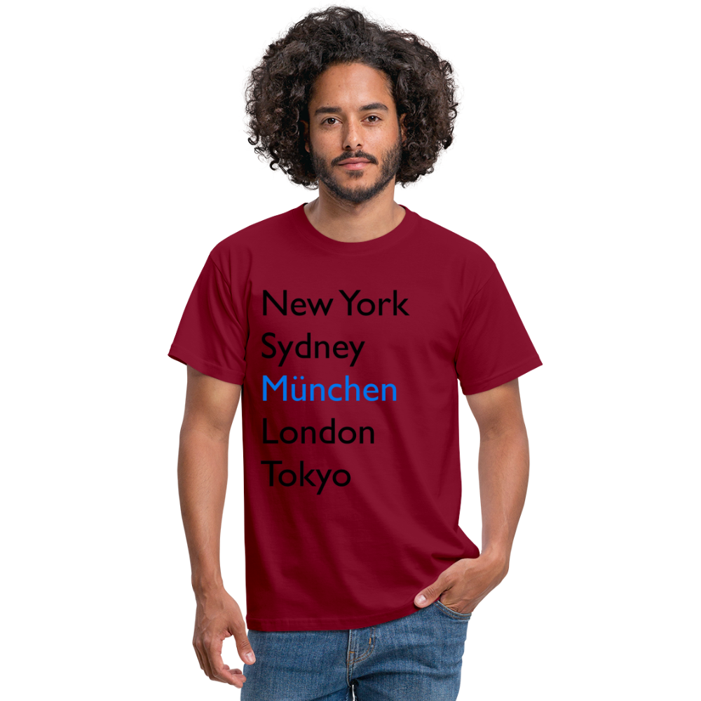 T-Shirt München "Metropolen Big" - Ziegelrot