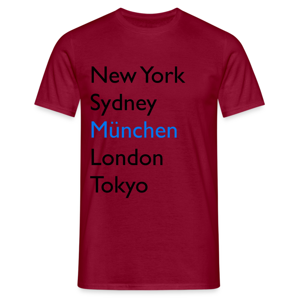 T-Shirt München "Metropolen Big" - Ziegelrot