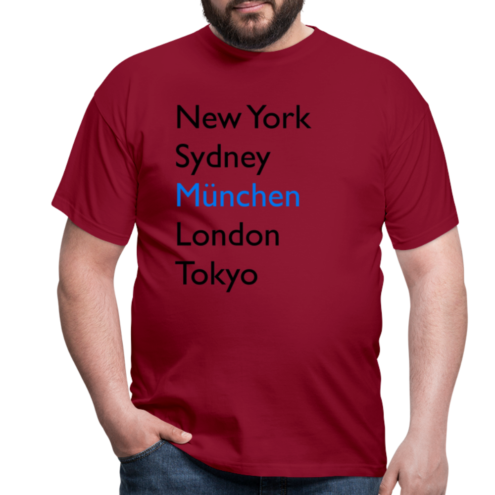 T-Shirt München "Metropolen Big" - Ziegelrot