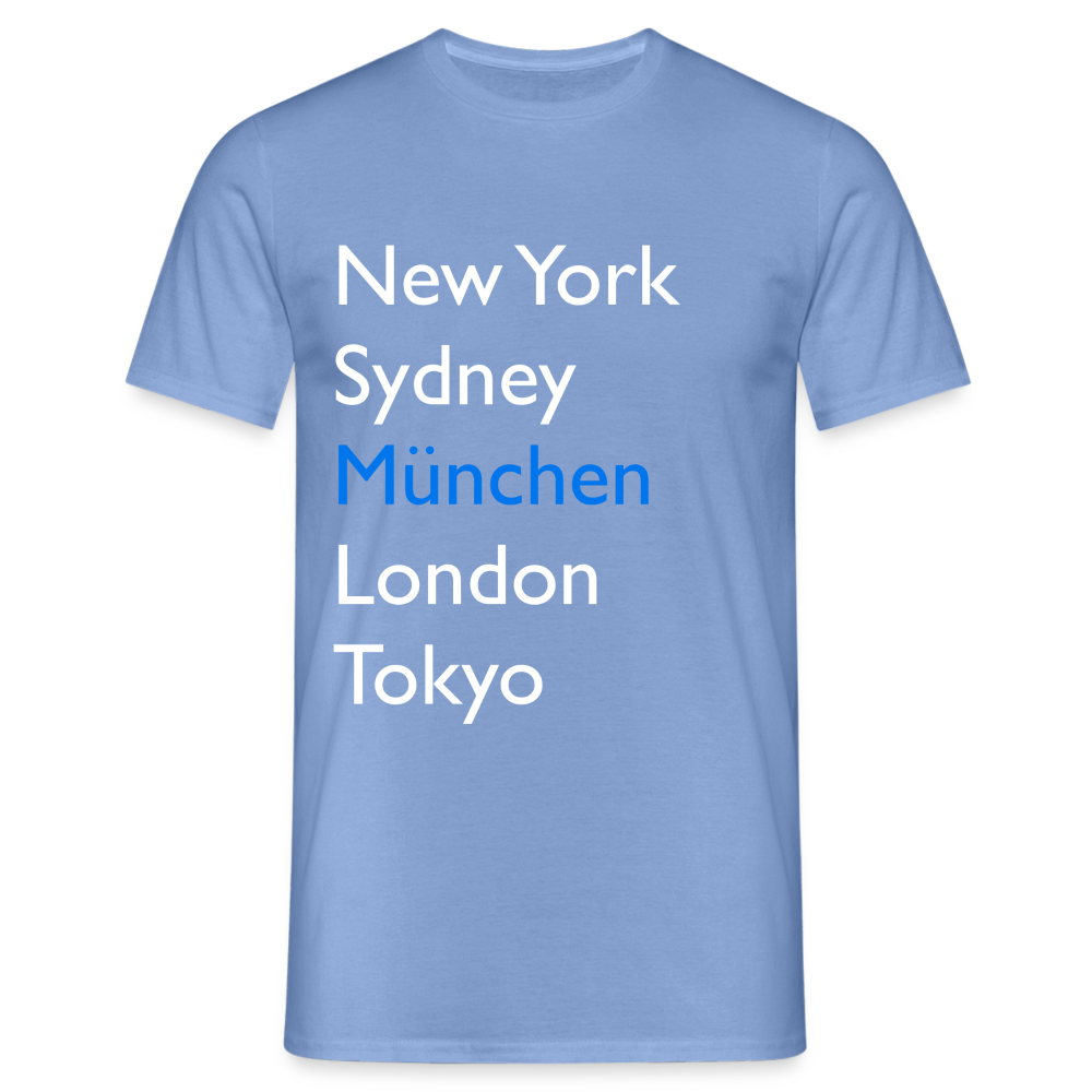 T-Shirt München "Metropolen Big" Bright Edition - carolina blue