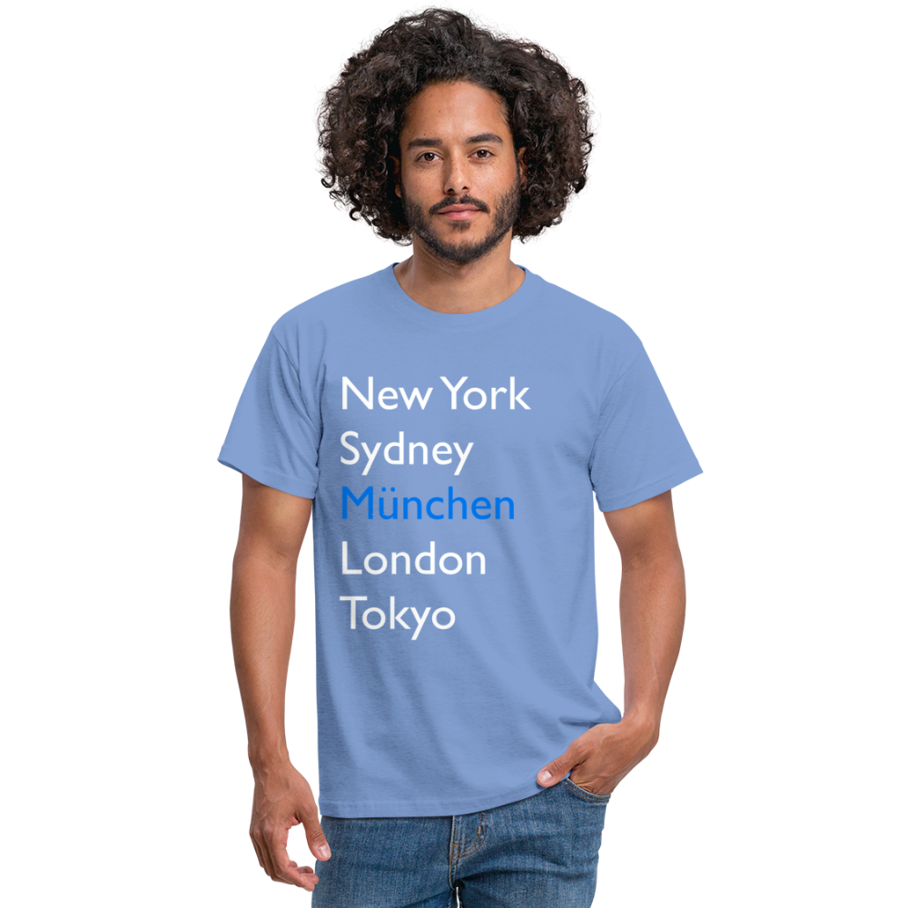 T-Shirt München "Metropolen Big" Bright Edition - carolina blue