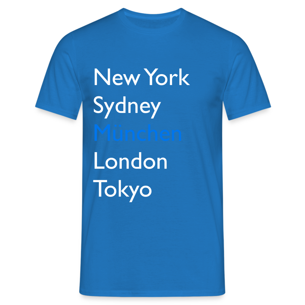 T-Shirt München "Metropolen Big" Bright Edition - Royalblau