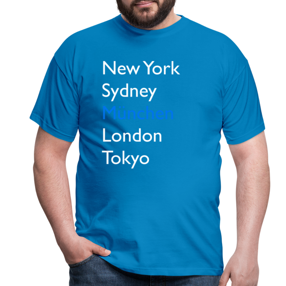 T-Shirt München "Metropolen Big" Bright Edition - Royalblau