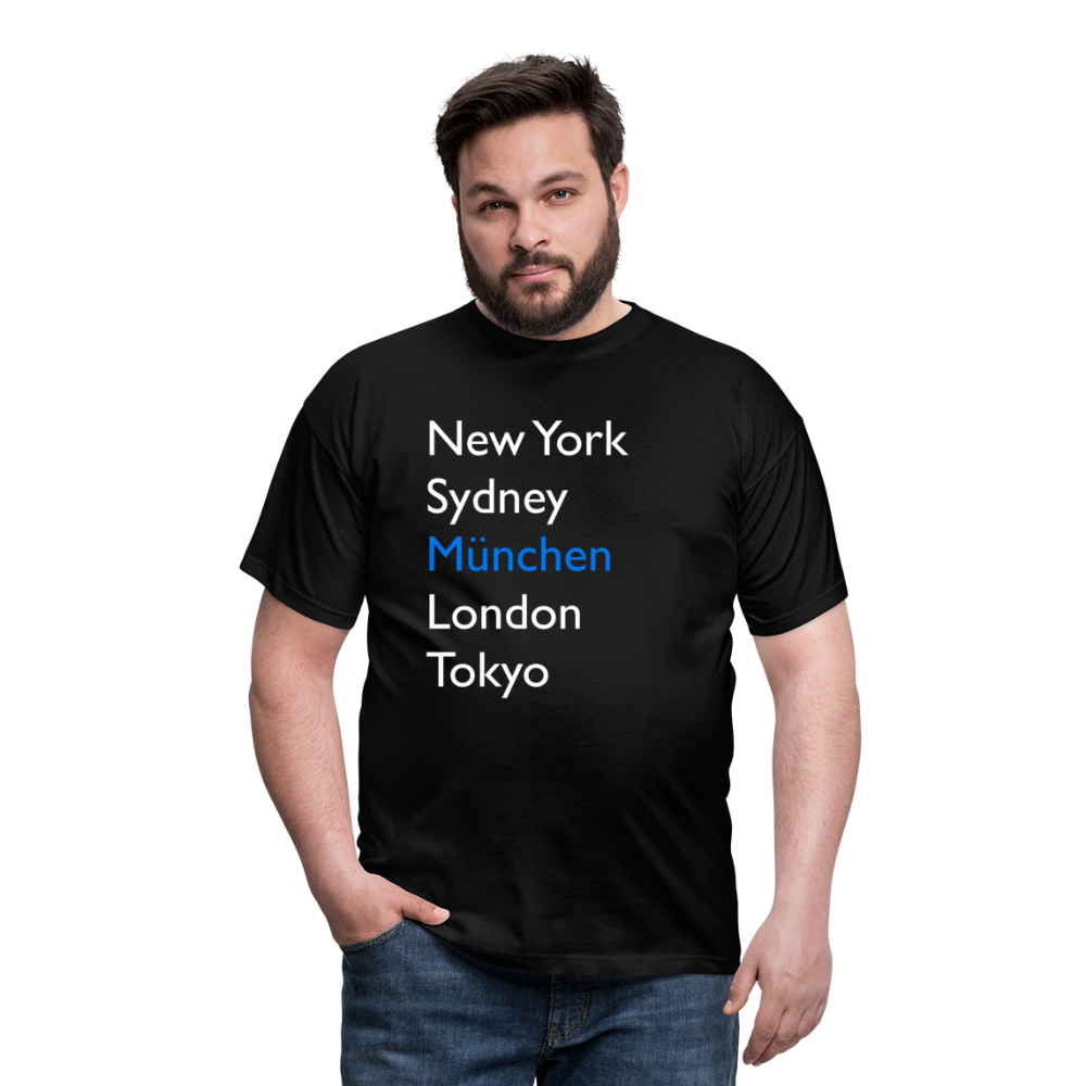 T-Shirt München "Metropolen Big" Bright Edition - Schwarz