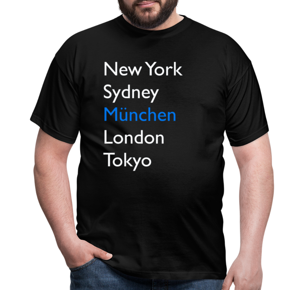 T-Shirt München "Metropolen Big" Bright Edition - Schwarz
