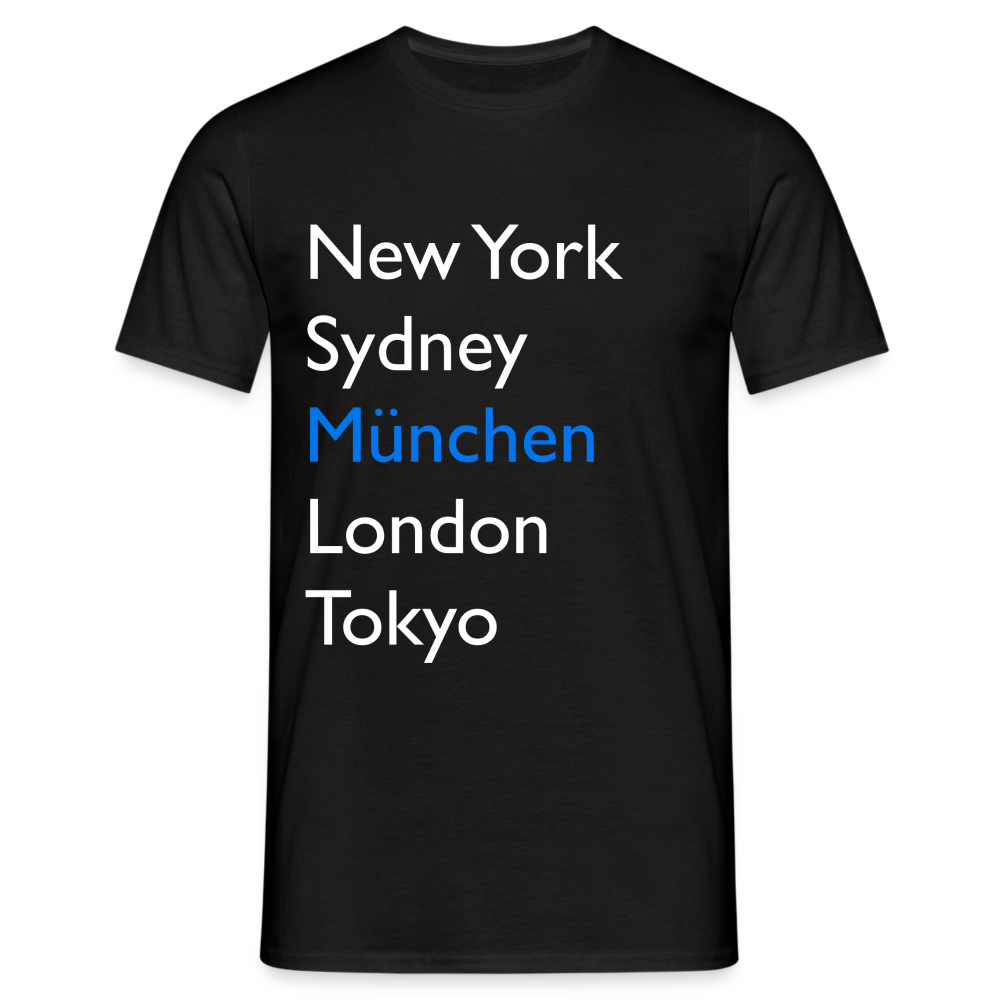 T-Shirt München "Metropolen Big" Bright Edition - Schwarz