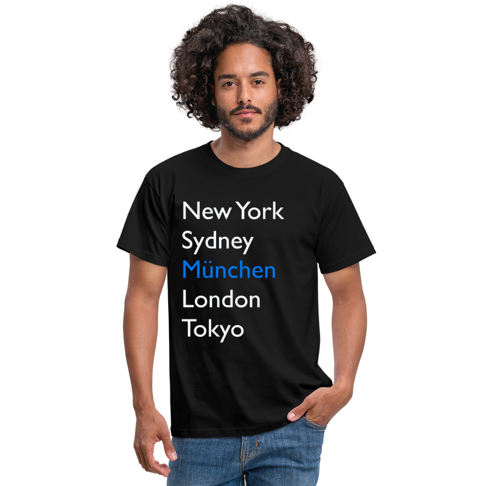 T-Shirt München "Metropolen Big" Bright Edition - Schwarz