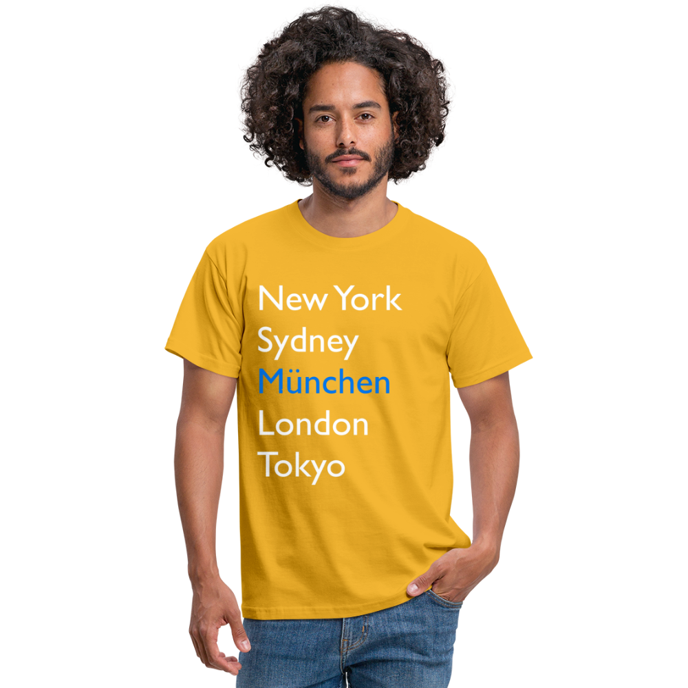 T-Shirt München "Metropolen Big" Bright Edition - Gelb