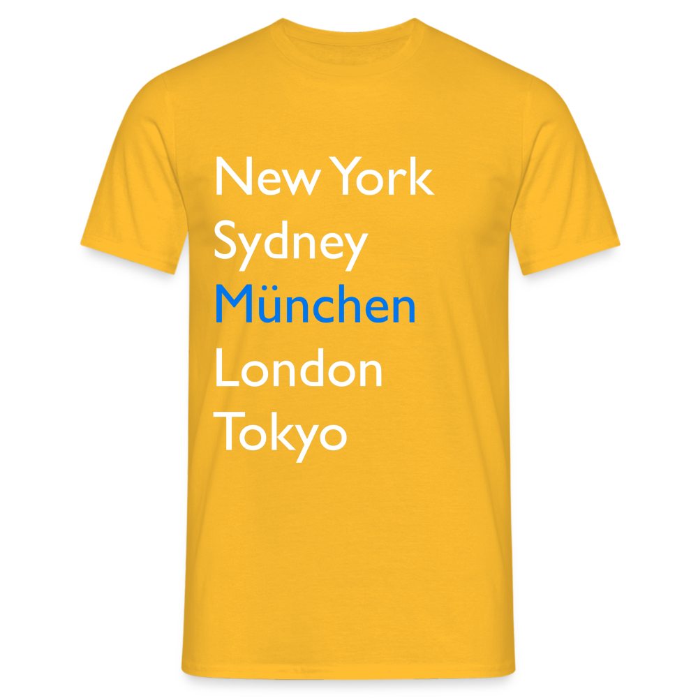 T-Shirt München "Metropolen Big" Bright Edition - Gelb